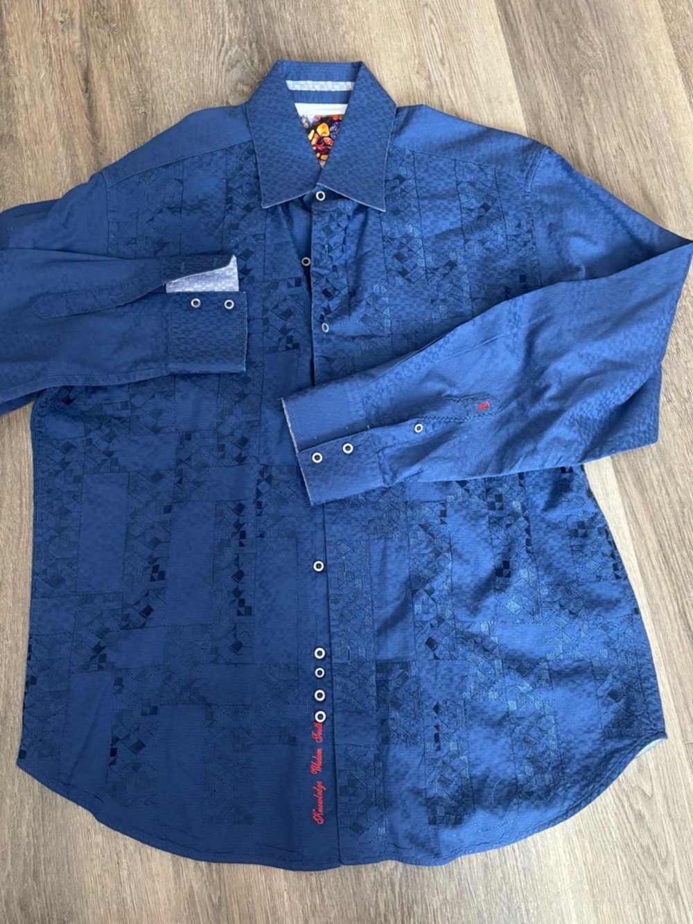 Robert Graham Blue Dress Shirt